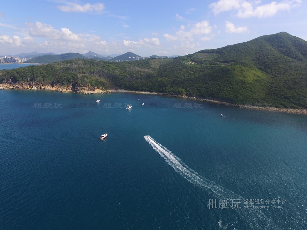 三亞旅游游艇租賃，三亞港至三亞角航線