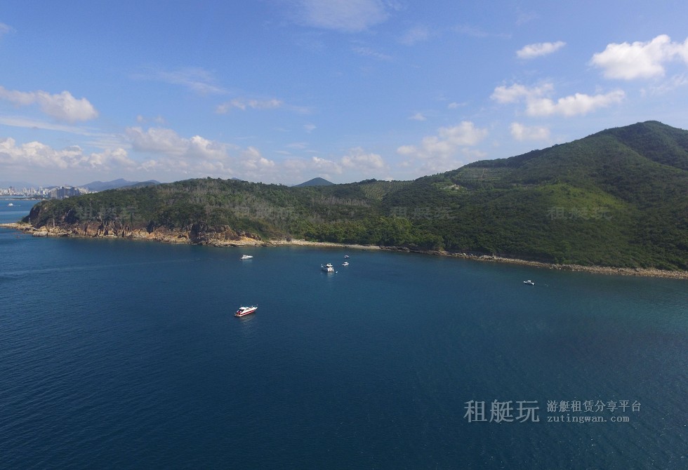 三亞旅游游艇租賃，三亞港至三亞角航線