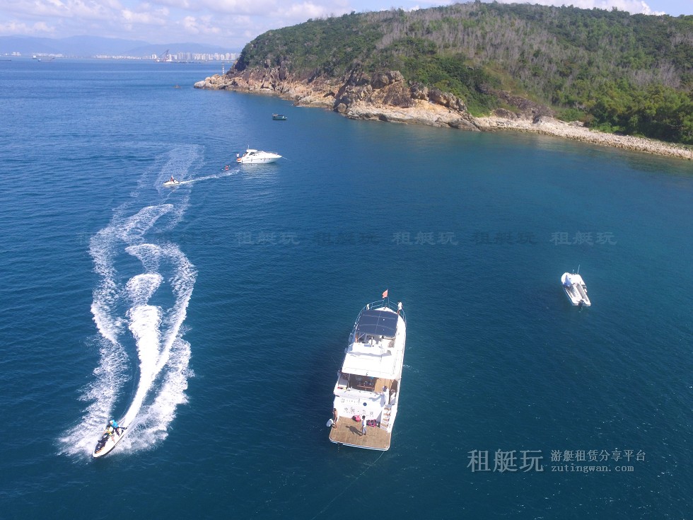 三亞旅游游艇租賃，三亞港至三亞角航線
