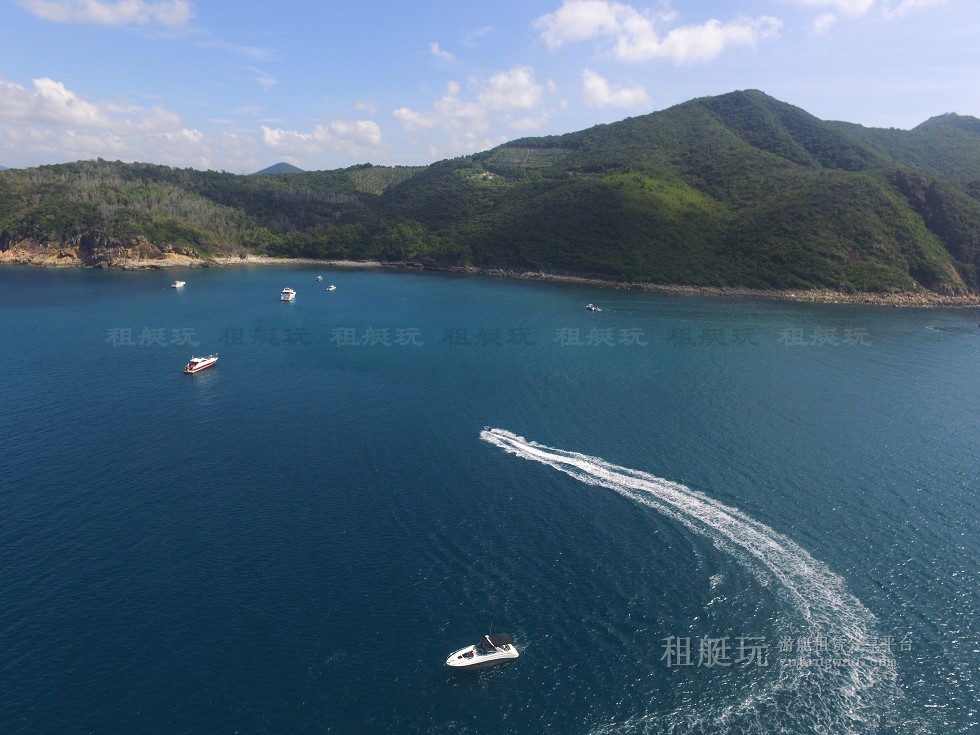 三亞旅游游艇租賃，三亞港至三亞角航線